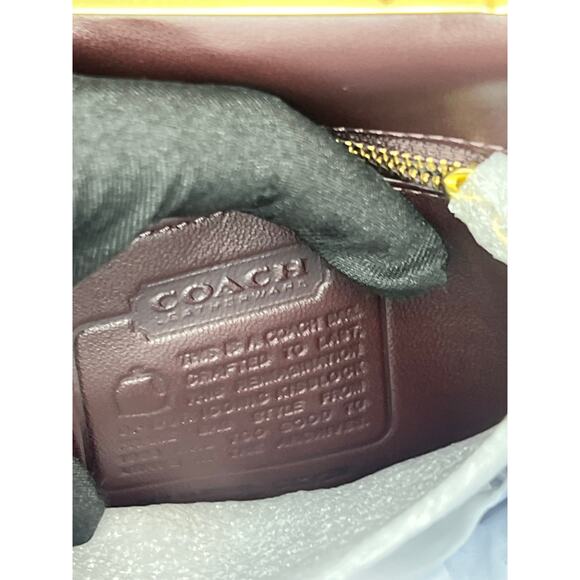 Coach Kisslock Frame Bag 16 - Black Currant - Picture 8 of 9